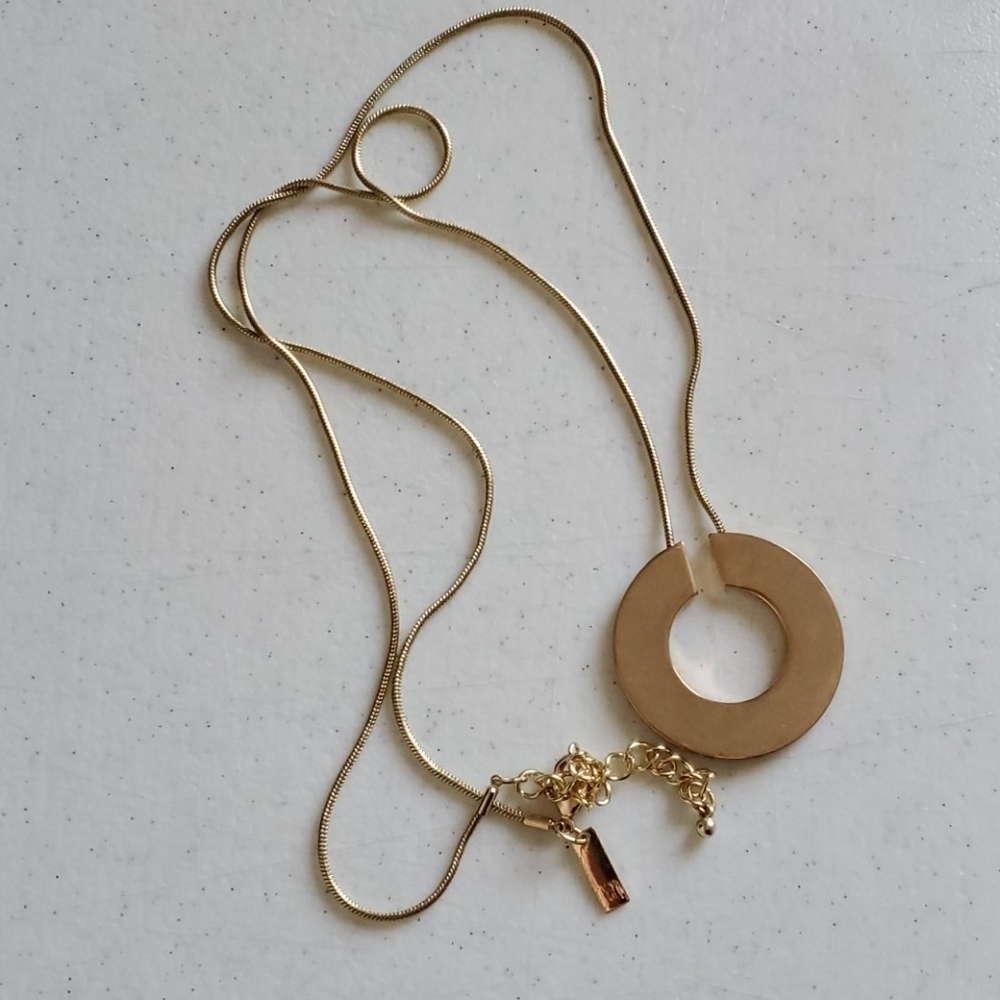 INC NECKLACE GOLD PENDANT CHAIN JEWELRY